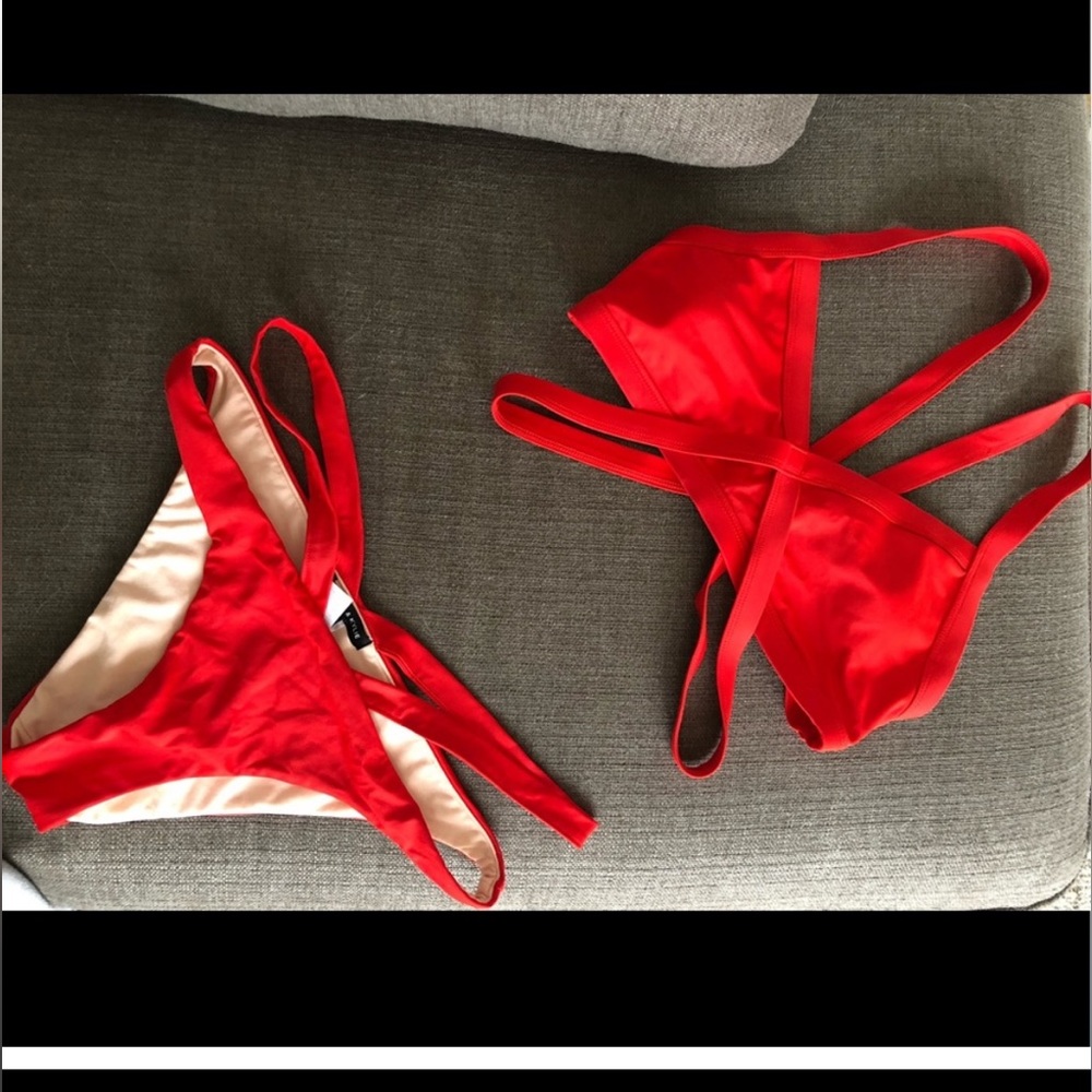 Kendall & Kylie Red Bathing Suit